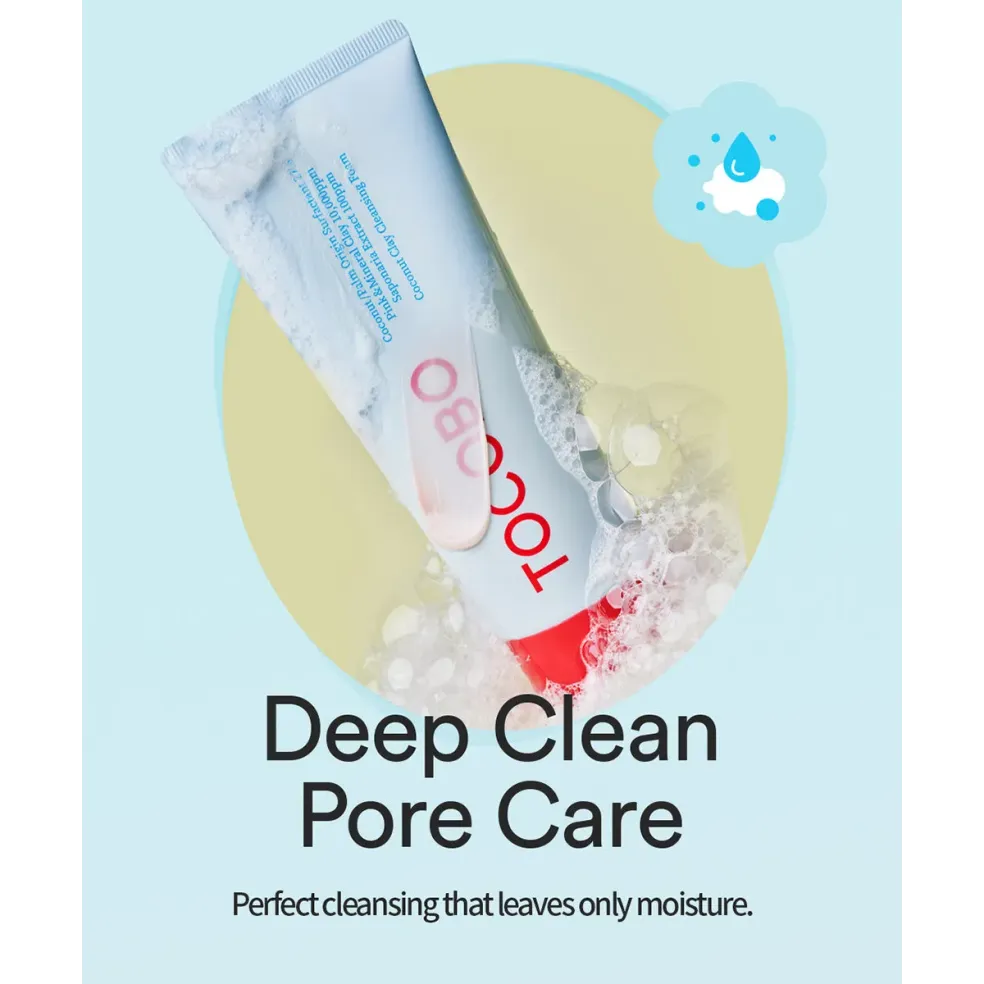 Coconut Clay Cleansing Foam 150ml | TOCOBO | Deep Yet Gentle Cleanse