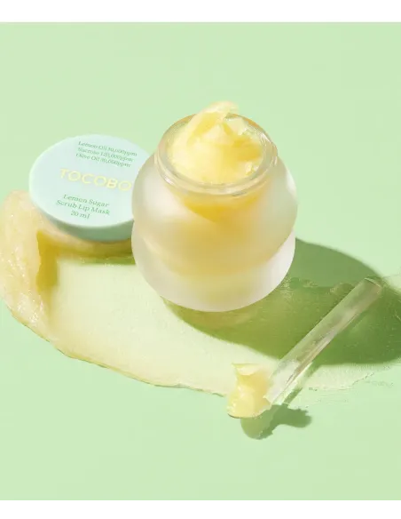 Lemon Sugar Lip Mask 20ml | TOCOBO | Overnight Exfoliation & Hydration
