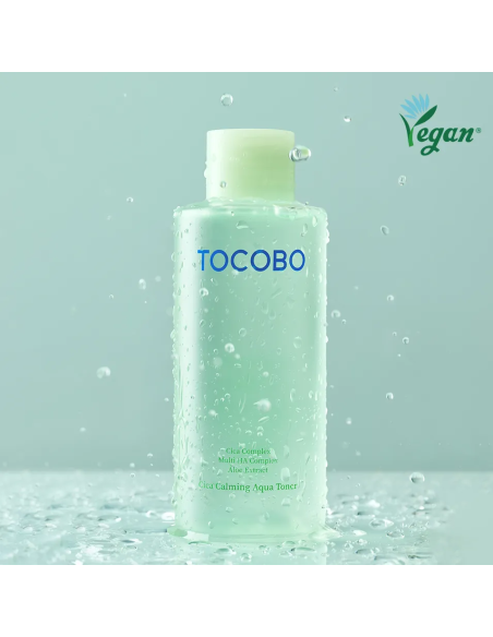 Tónico Aquoso Calmante com Cica 200ml | TOCOBO | Hidratação e Calma para Pele Sensível