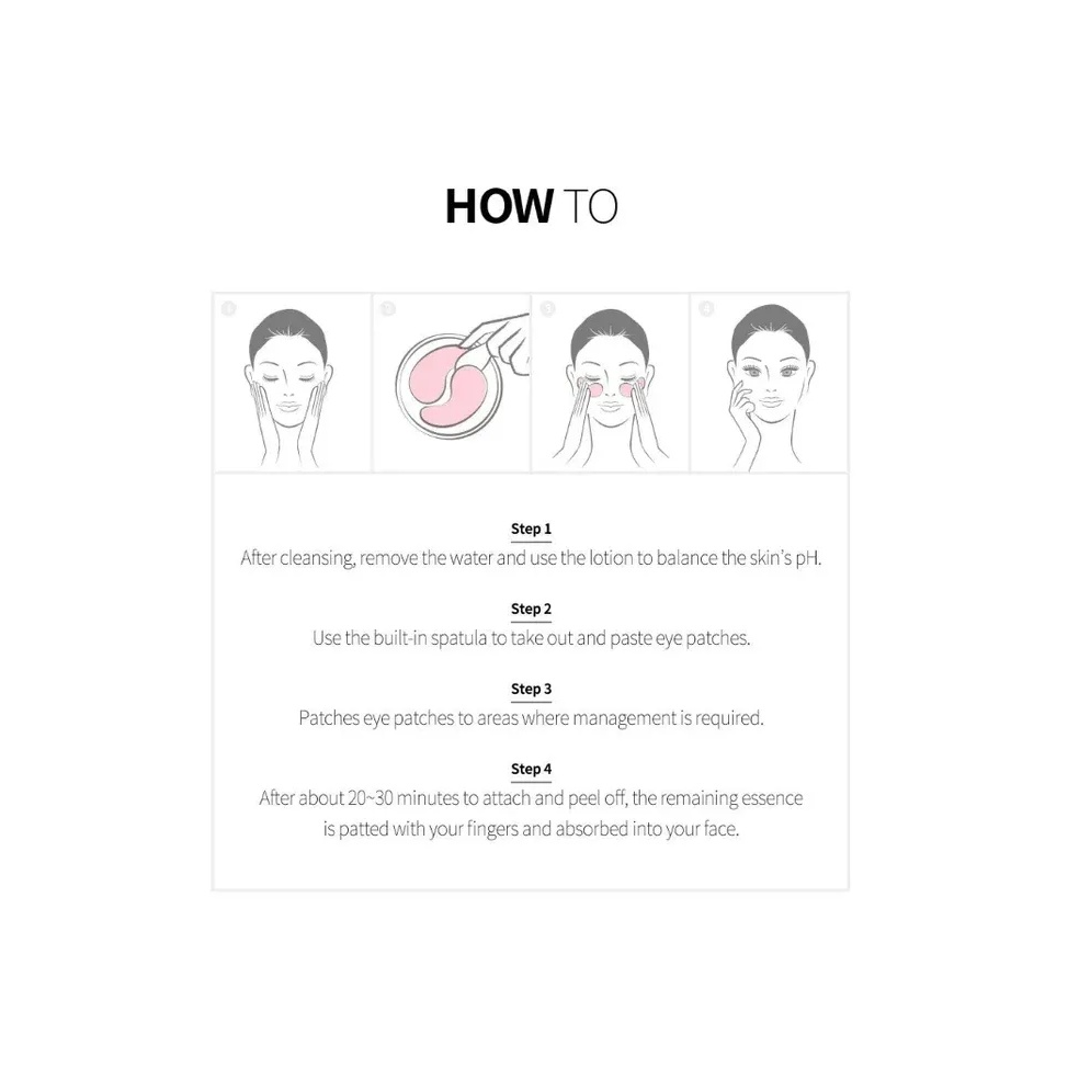 Bulgarian Rose Hydrogel Eye Patch - Patches de Hidrogel para Olhos