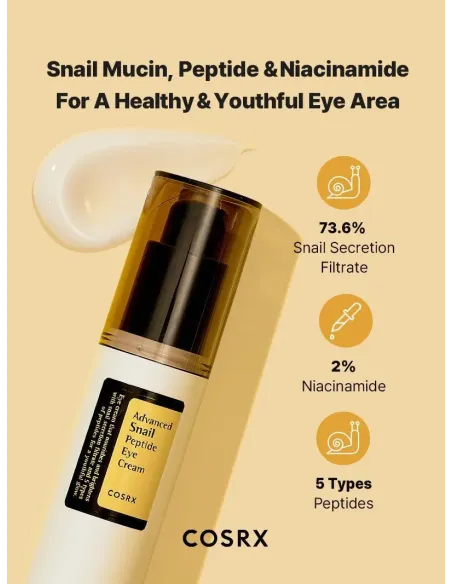 COSRX Advanced Snail Peptide Eye Cream - 25 ml | Hydration and Repair for the Eye Contour