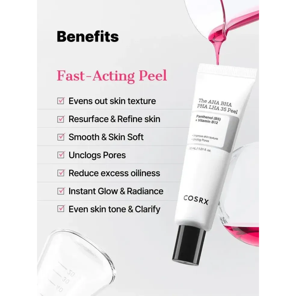 COSRX The AHA BHA PHA LHA 35 Peel 30 ml - Deep Exfoliation