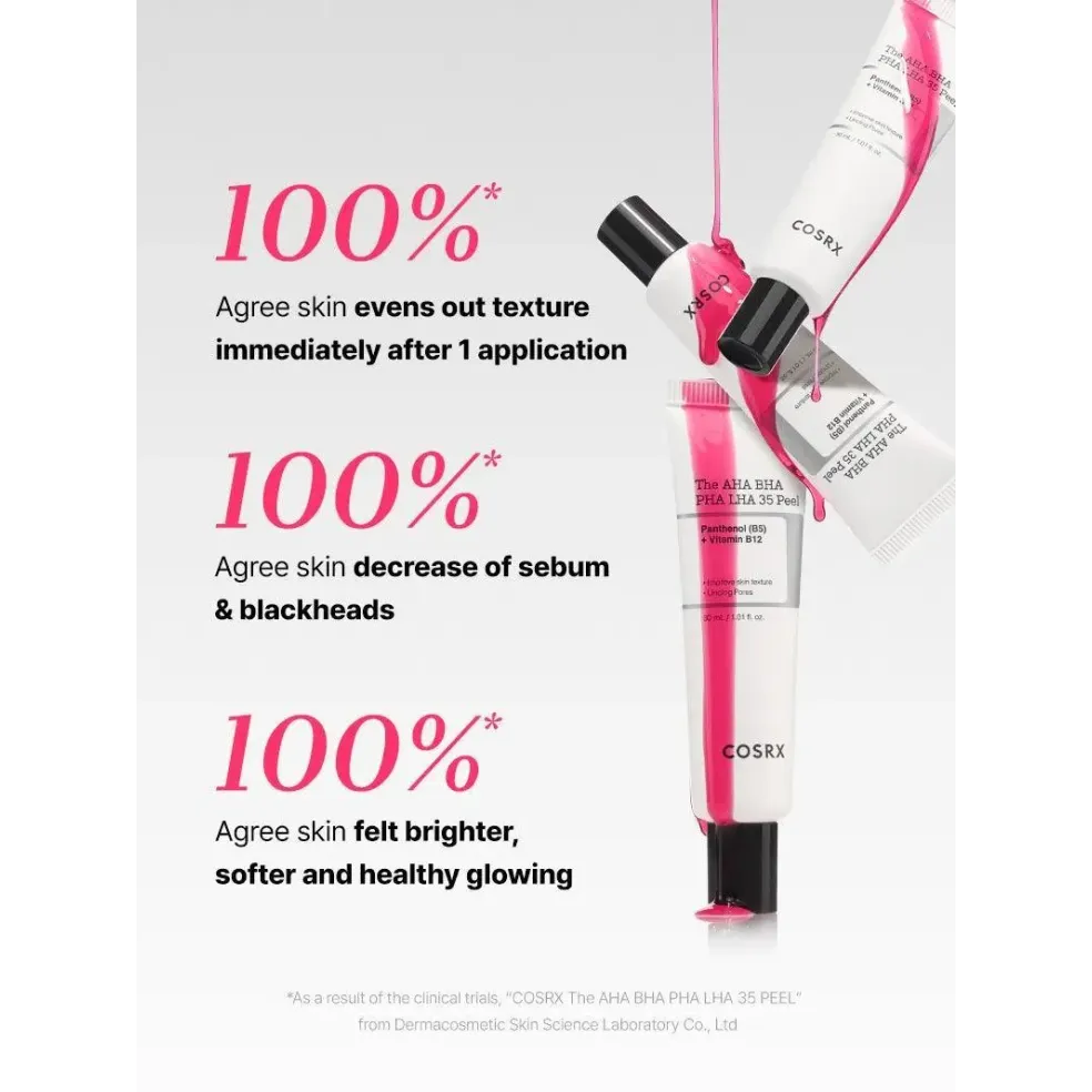 COSRX The AHA BHA PHA LHA 35 Peel 30 ml - Deep Exfoliation