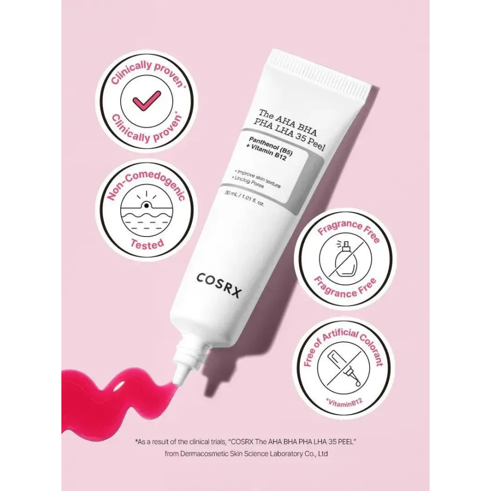 COSRX The AHA BHA PHA LHA 35 Peel 30 ml - Deep Exfoliation