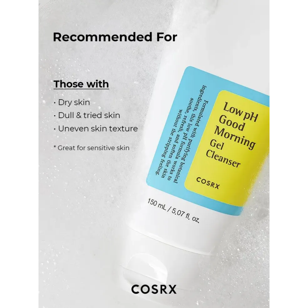 COSRX Low pH Good Morning Gel Cleanser - Limpieza Suave y Equilibrio del pH