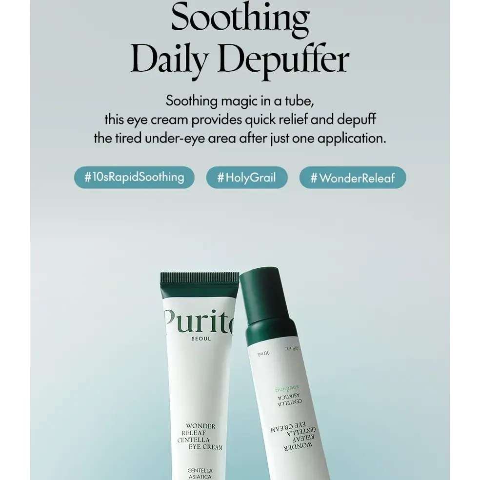 Purito Seoul Wonder Releaf Centella Eye Cream 30ml - Hydration and Revitalization