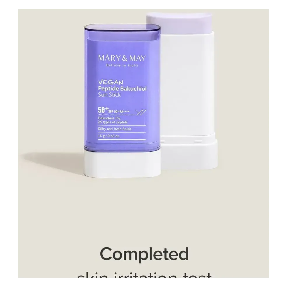 Mary&May Vegan Peptide Bakuchiol Sun Stick - Sun Protection and Anti-Aging
