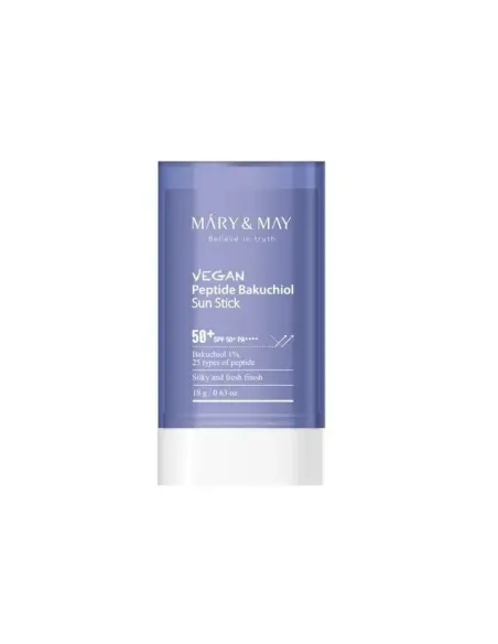 Mary&May Vegan Peptide Bakuchiol Sun Stick - Protección Solar y Anti-envejecimiento