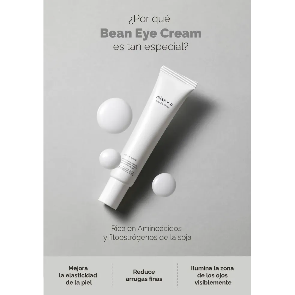 Crema para Ojos Mixsoon Bean Eye Cream 20ml - Hidratación y Reducción de Ojeras