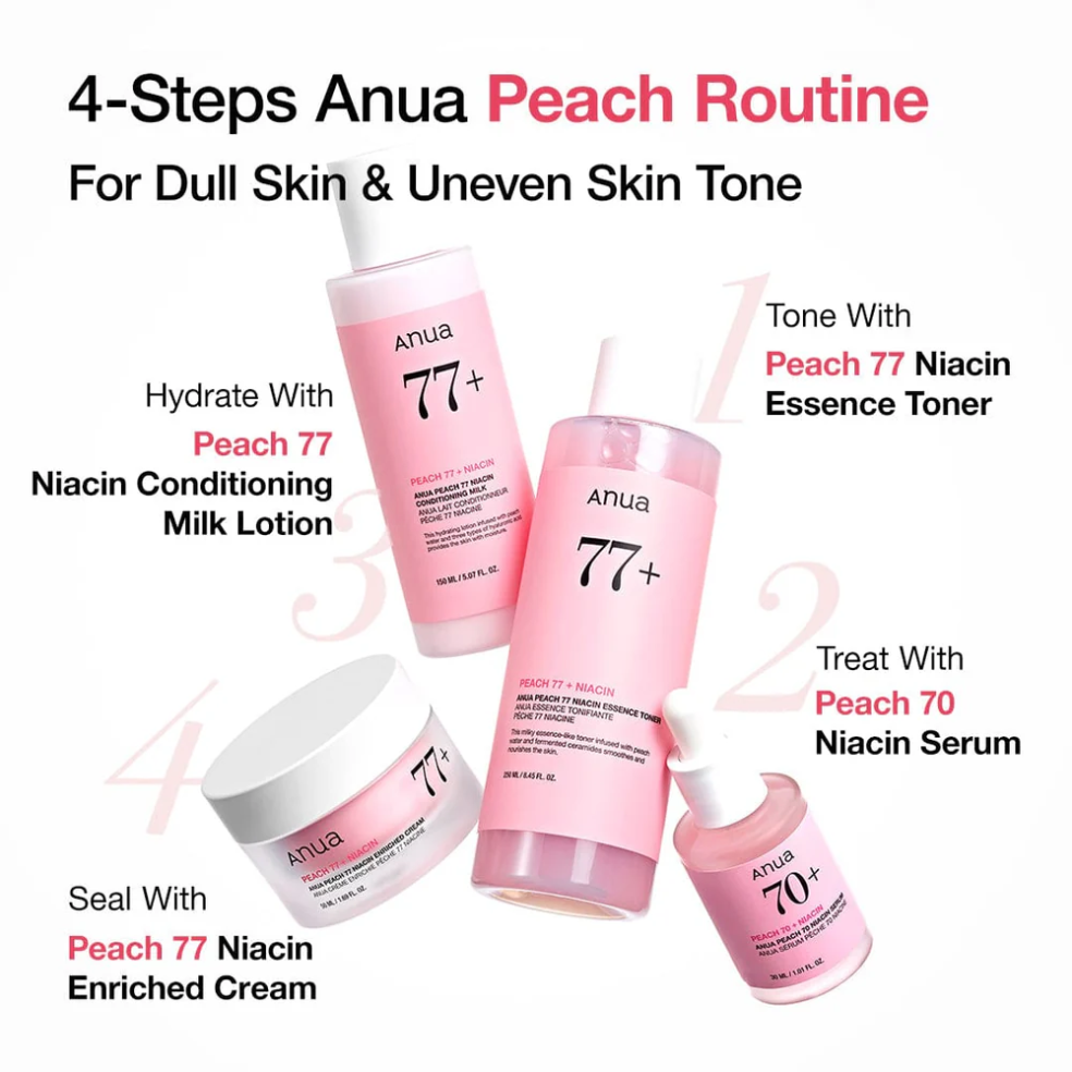 Glow e incarnato uniforme Anua Peach 70 Niacin Serum