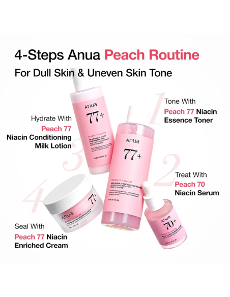 Glow e tom uniforme Anua Peach 70 Niacin Serum