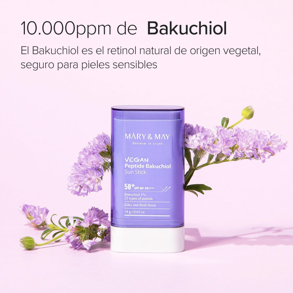Mary&May Vegan Peptide Bakuchiol Sun Stick - Sun Protection and Anti-Aging