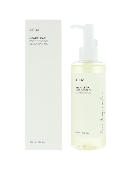 Anua Aceite Limpiador Control de Poros con Heartleaf 200ml | Limpieza Suave y Efectiva
