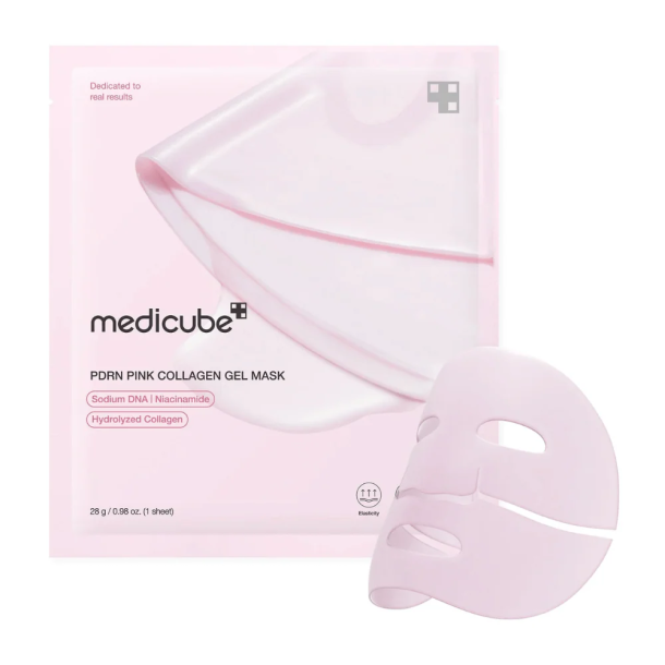 Glow e firmeza com MEDICUBE PDRN Pink Collagen Gel Mask