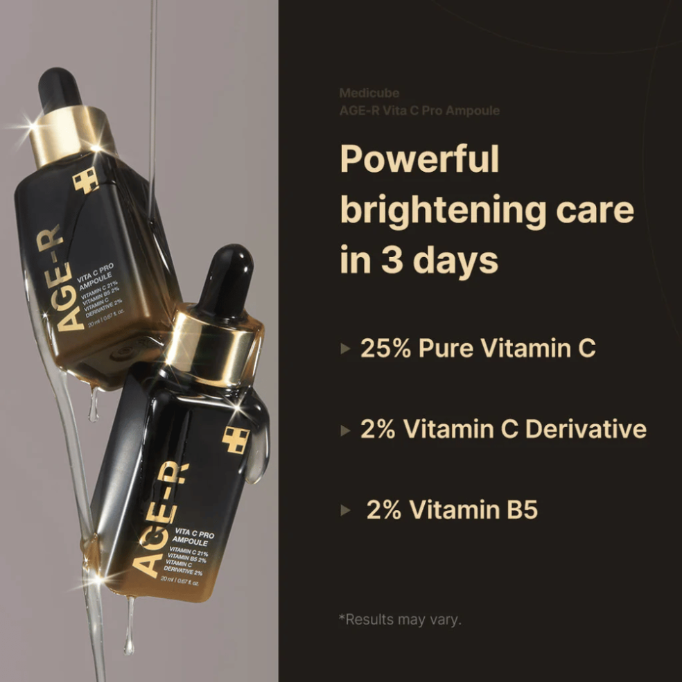 medicube Age-R Vita C Pro Ampoule 20ml | Ampoule illuminatrice vitamine C