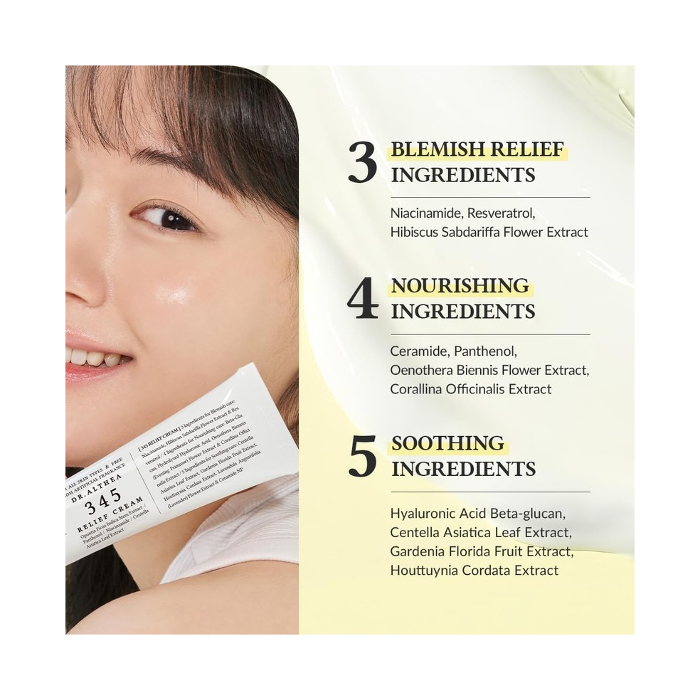 Dr. Althea 345 Relief Cream 50ml | Crème Apaisante