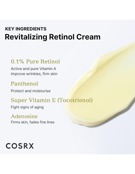 COSRX The Retinol 0.1 Cream 20ml | Retinol cream for early fine lines