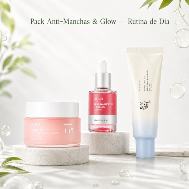 Korean Anti-Dark-Spots Pack ANUA Niacinamide + Peach + SPF50 | Kosmetica