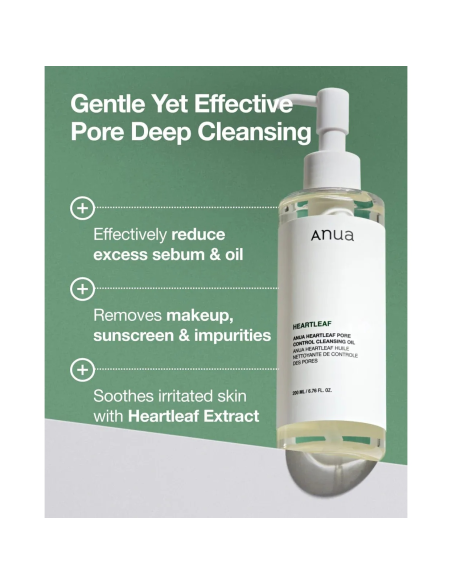 Olio Detergente Heartleaf Pore Control 200ml | Kosmetica