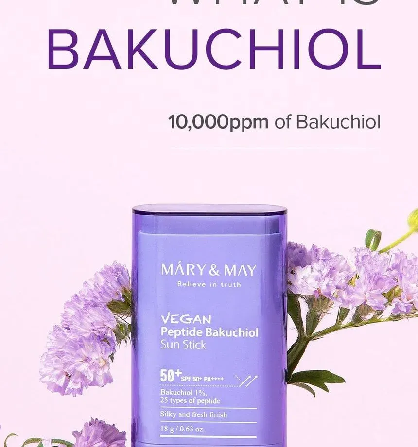 Mary&May Vegan Peptide Bakuchiol Sun Stick SPF50+ PA++++ 18g