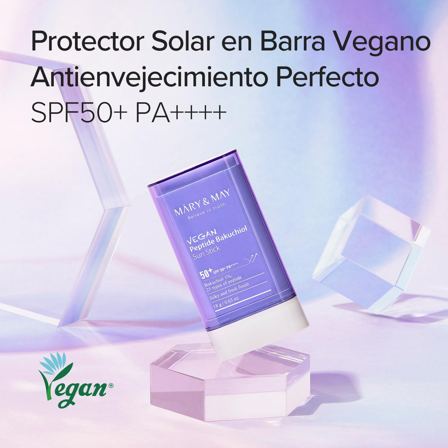 Mary&May Vegan Peptide Bakuchiol Sun Stick SPF50+ PA++++ 18g